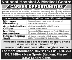 Jobs in National Hospital and Medical Center