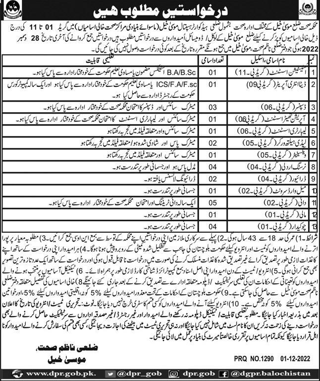 Government Jobs in Health Department 2022