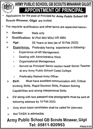 Jobs in Army Public School Gb Scouts