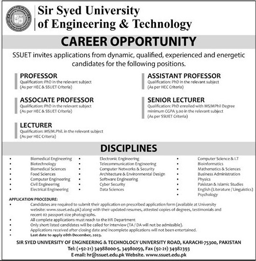 Sir Syed University of Engineering and Technology